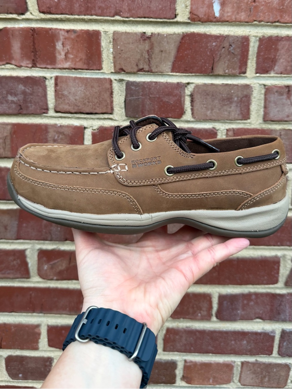 Rockport Works - Steel Toe Cap Boat Shoe - W: 9
